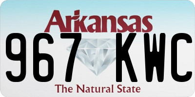 AR license plate 967KWC