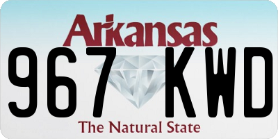 AR license plate 967KWD