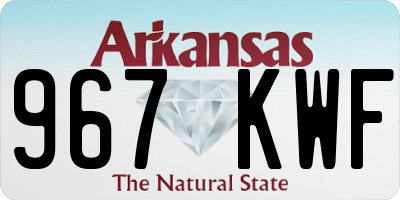 AR license plate 967KWF