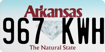 AR license plate 967KWH