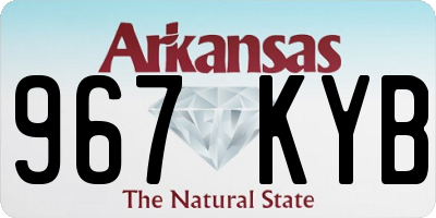 AR license plate 967KYB