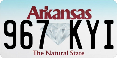 AR license plate 967KYI