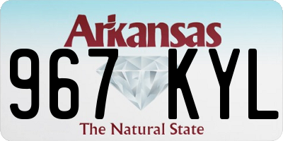 AR license plate 967KYL