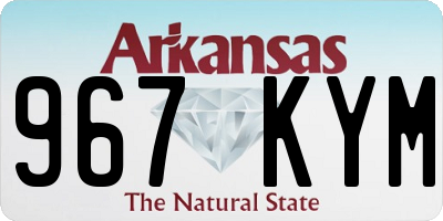 AR license plate 967KYM