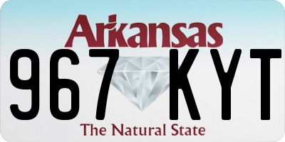 AR license plate 967KYT
