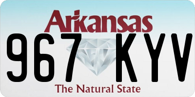 AR license plate 967KYV
