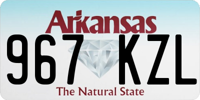 AR license plate 967KZL