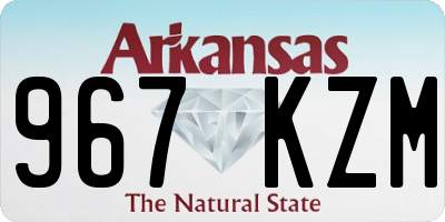 AR license plate 967KZM