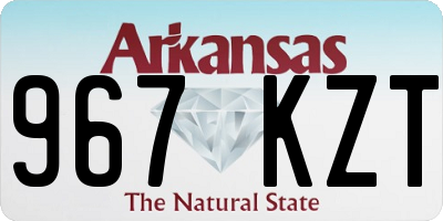 AR license plate 967KZT