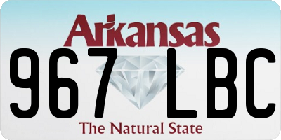 AR license plate 967LBC