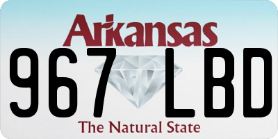AR license plate 967LBD
