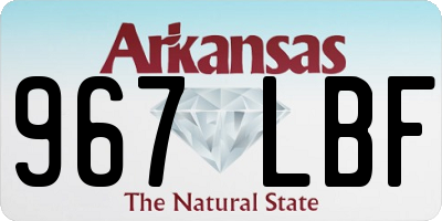 AR license plate 967LBF