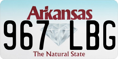AR license plate 967LBG