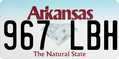 AR license plate 967LBH
