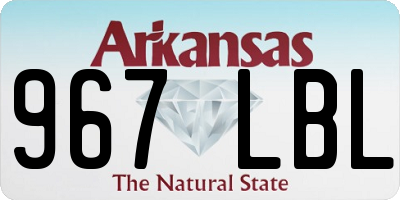 AR license plate 967LBL