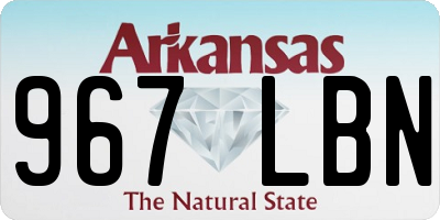 AR license plate 967LBN