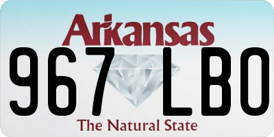 AR license plate 967LBO