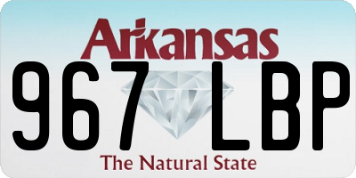 AR license plate 967LBP