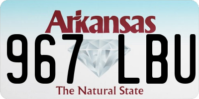 AR license plate 967LBU