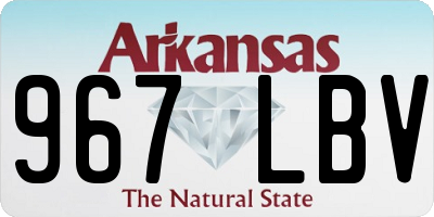 AR license plate 967LBV