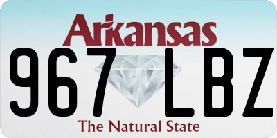 AR license plate 967LBZ