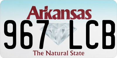 AR license plate 967LCB
