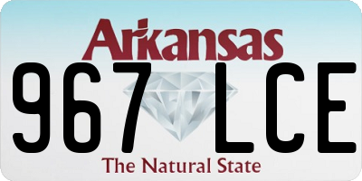 AR license plate 967LCE