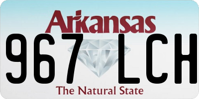 AR license plate 967LCH
