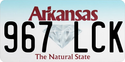 AR license plate 967LCK