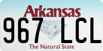 AR license plate 967LCL