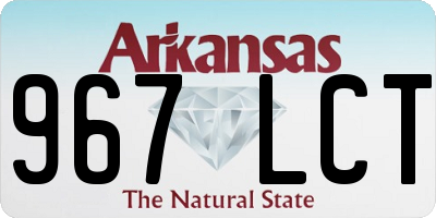 AR license plate 967LCT