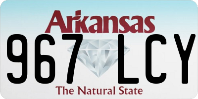 AR license plate 967LCY