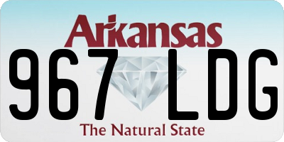 AR license plate 967LDG