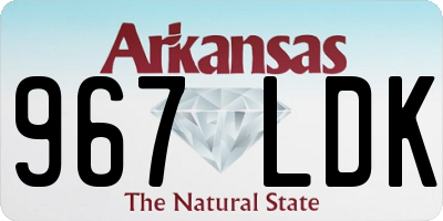 AR license plate 967LDK