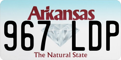 AR license plate 967LDP