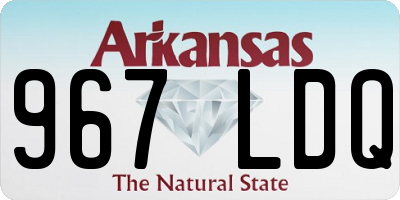 AR license plate 967LDQ