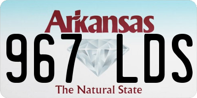 AR license plate 967LDS