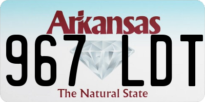 AR license plate 967LDT