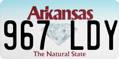 AR license plate 967LDY