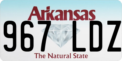 AR license plate 967LDZ