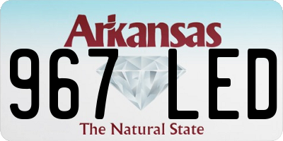 AR license plate 967LED