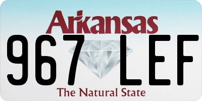 AR license plate 967LEF