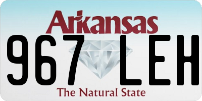 AR license plate 967LEH