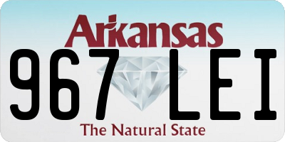 AR license plate 967LEI