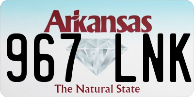AR license plate 967LNK