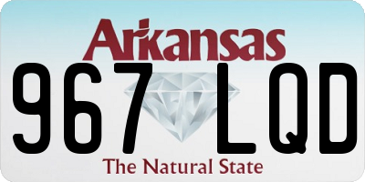 AR license plate 967LQD