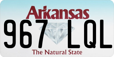 AR license plate 967LQL
