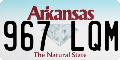 AR license plate 967LQM