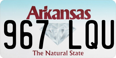 AR license plate 967LQU
