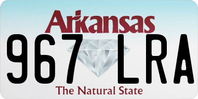 AR license plate 967LRA
